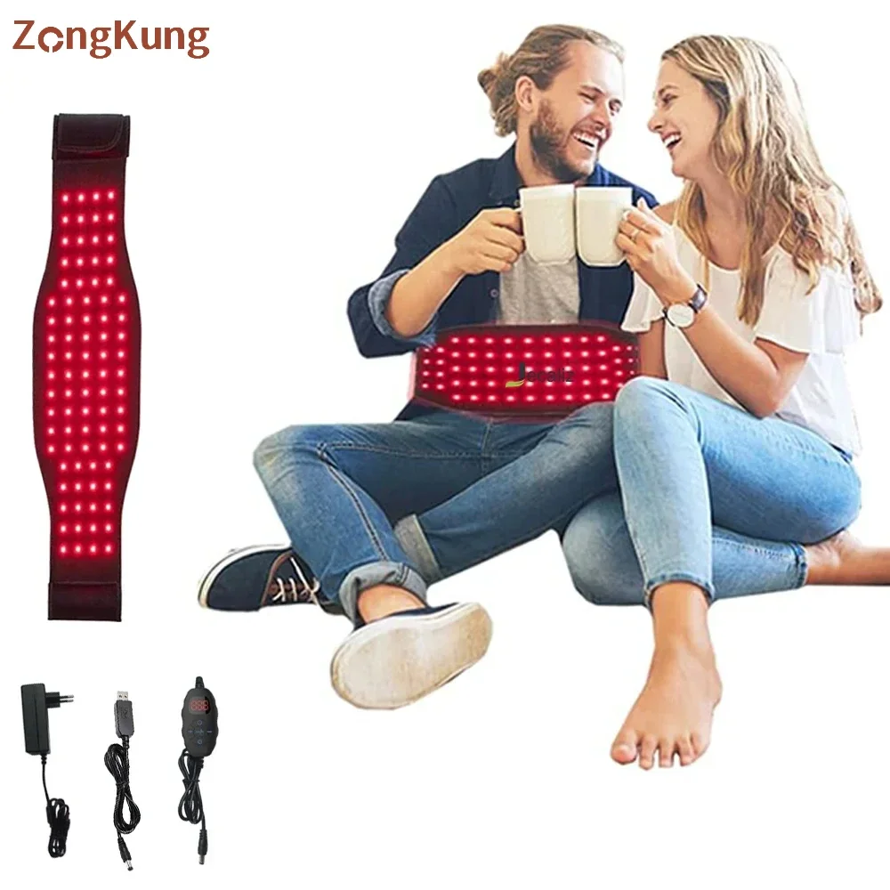 NEW Red Light Wrap Belt,85 Leds Red Lamp Waist Body Belt Near Infrared 850nm&660nm for Fat Weight Loss Sliming Fatigue Relief