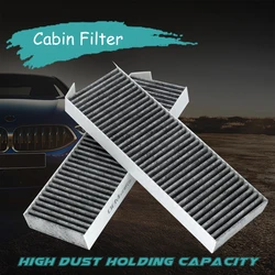 2x For Citroen C4 Grand Picasso Berlingo Peugeot 3008 5008 Partner Car Pollen Cabin Air Conditioning AC Filter 6447XF 1609998980