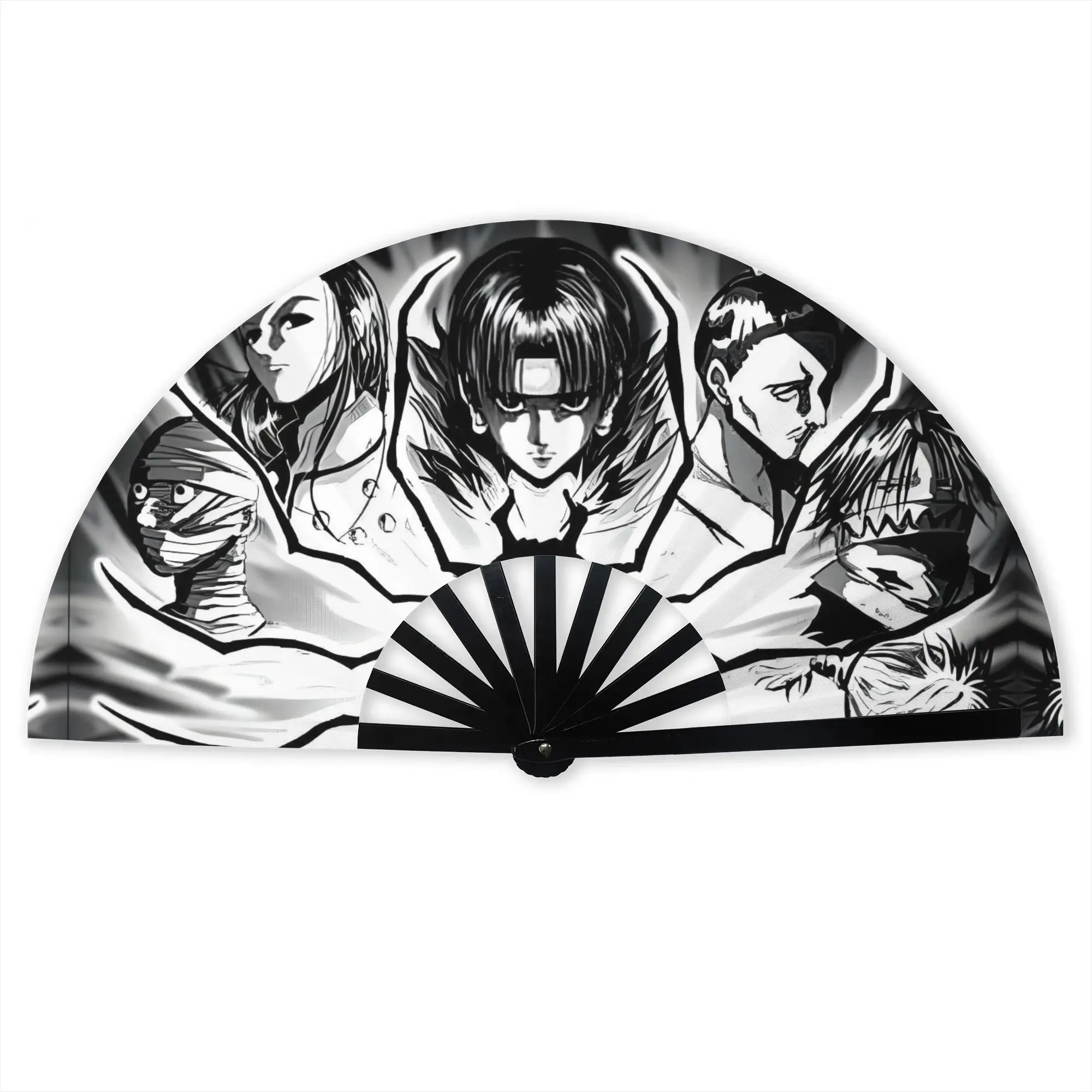 Personalised H-Hunters x Hand Fan Promotional Gift Party Japanese Manga Anime Durable Folding Fans Unique Bulk Pack Fan