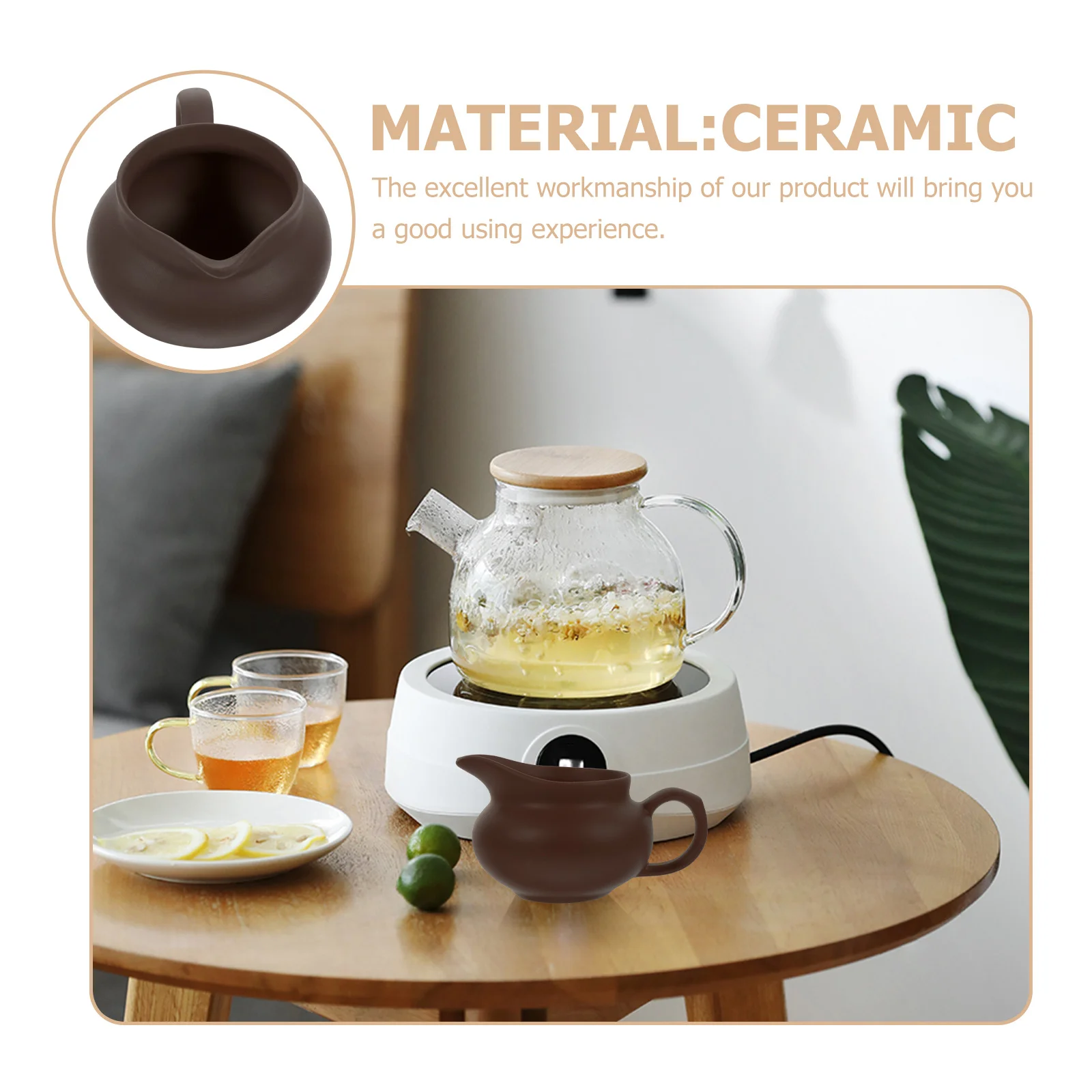 

Ceramic Milk Dispenser Coffee Kettle Vintage Pouring Jug Juice Cup Dispenser for Home Restaurant Ceramic Kettle