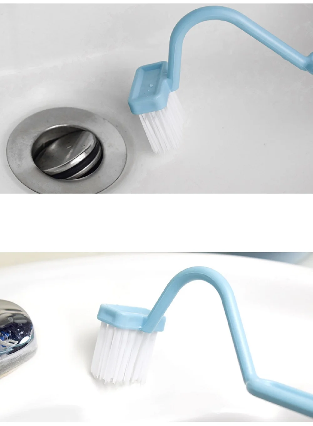 Toilet Cleaning Brush S Shape Portable Wc Scrubber Curved Side Bending Handle Corner Multipurpose Bathroom Floor Tiles Cleaning