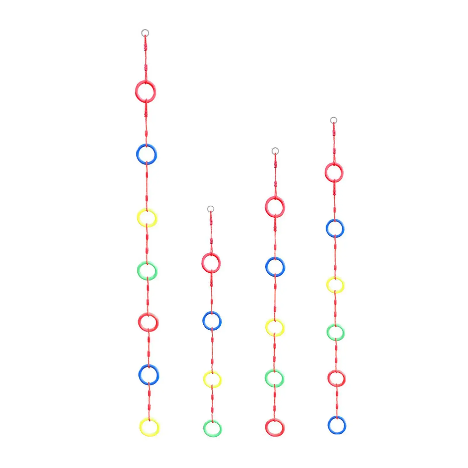 Альпинистская веревка для детей для беспокойства, полоса препятствий, многофункциональные прочные альпинистские кольца для детского сада, тренажерного зала, дома, сада, фитнеса