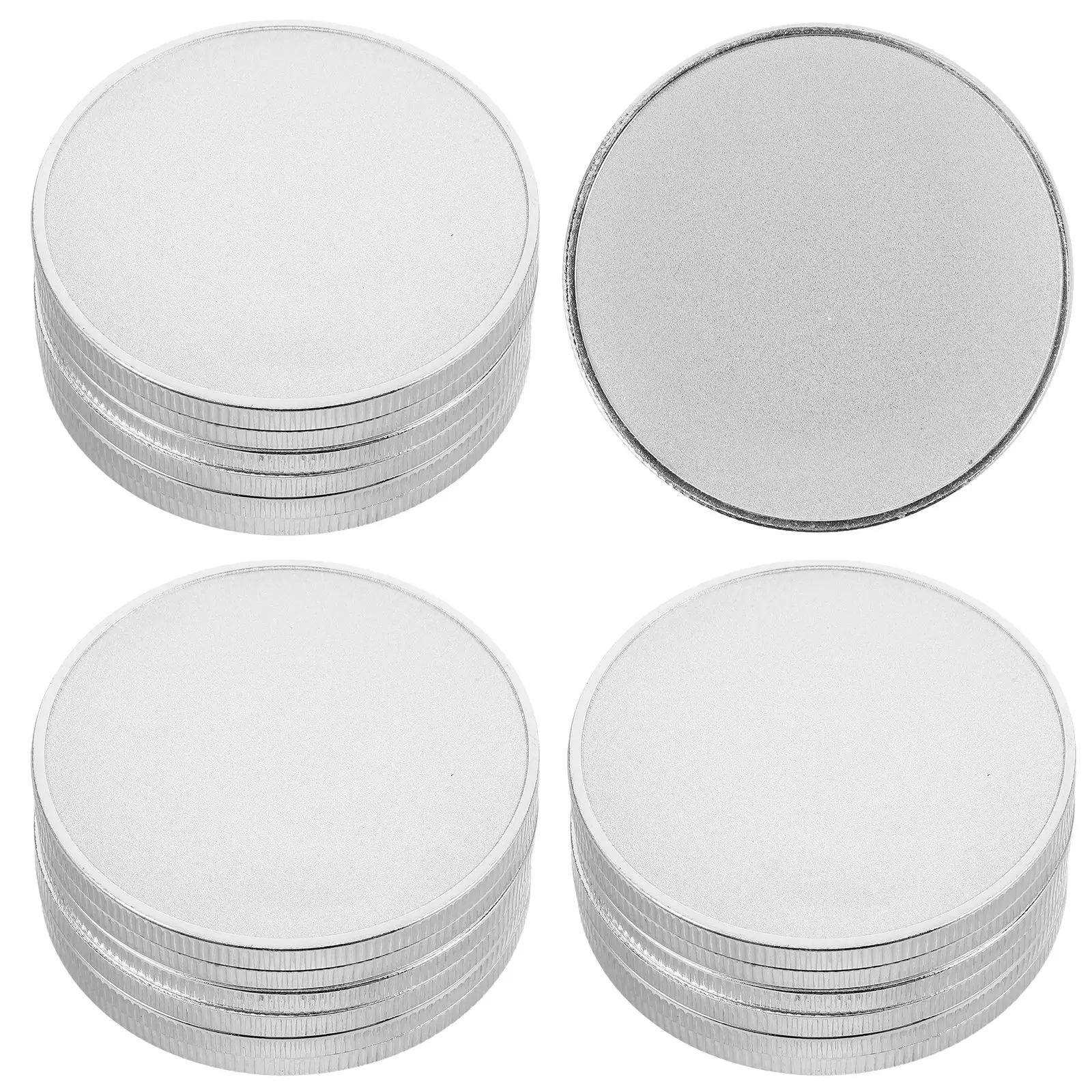 

20Pcs Blank Challenge Coins Sanded Metal Round Engravable Blank Coin Threaded Edge DIY Commemorative Craft Coins Birthday