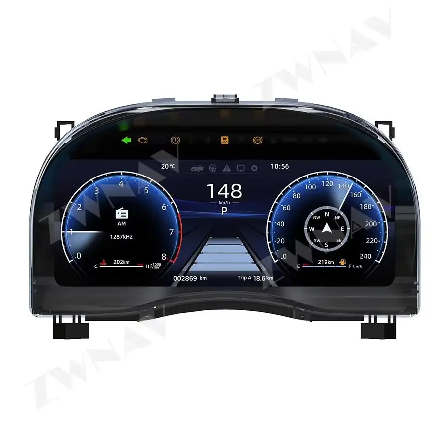 Auto Dashboard Car Digital Cluster Virtual Cockpit For Toyota Alphard 20/30 Series Upgrade to 40 Series LCD Instrument Panel