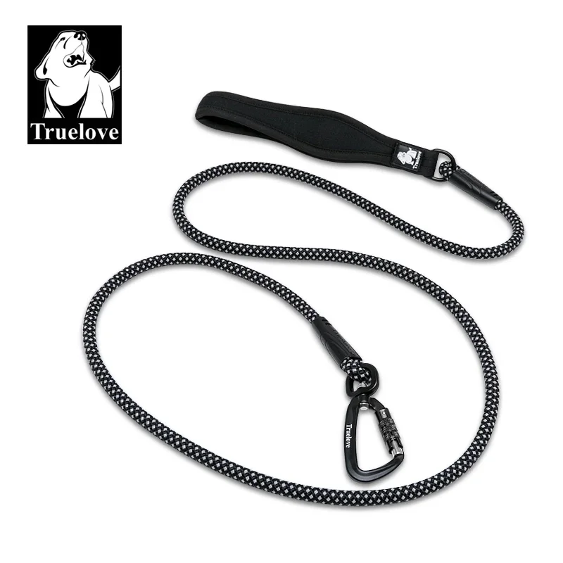 Guinzaglio per cani Truelove Guinzaglio in corda intrecciata in nylon per cani Guinzaglio da corsa per cani da compagnia portatile resistente