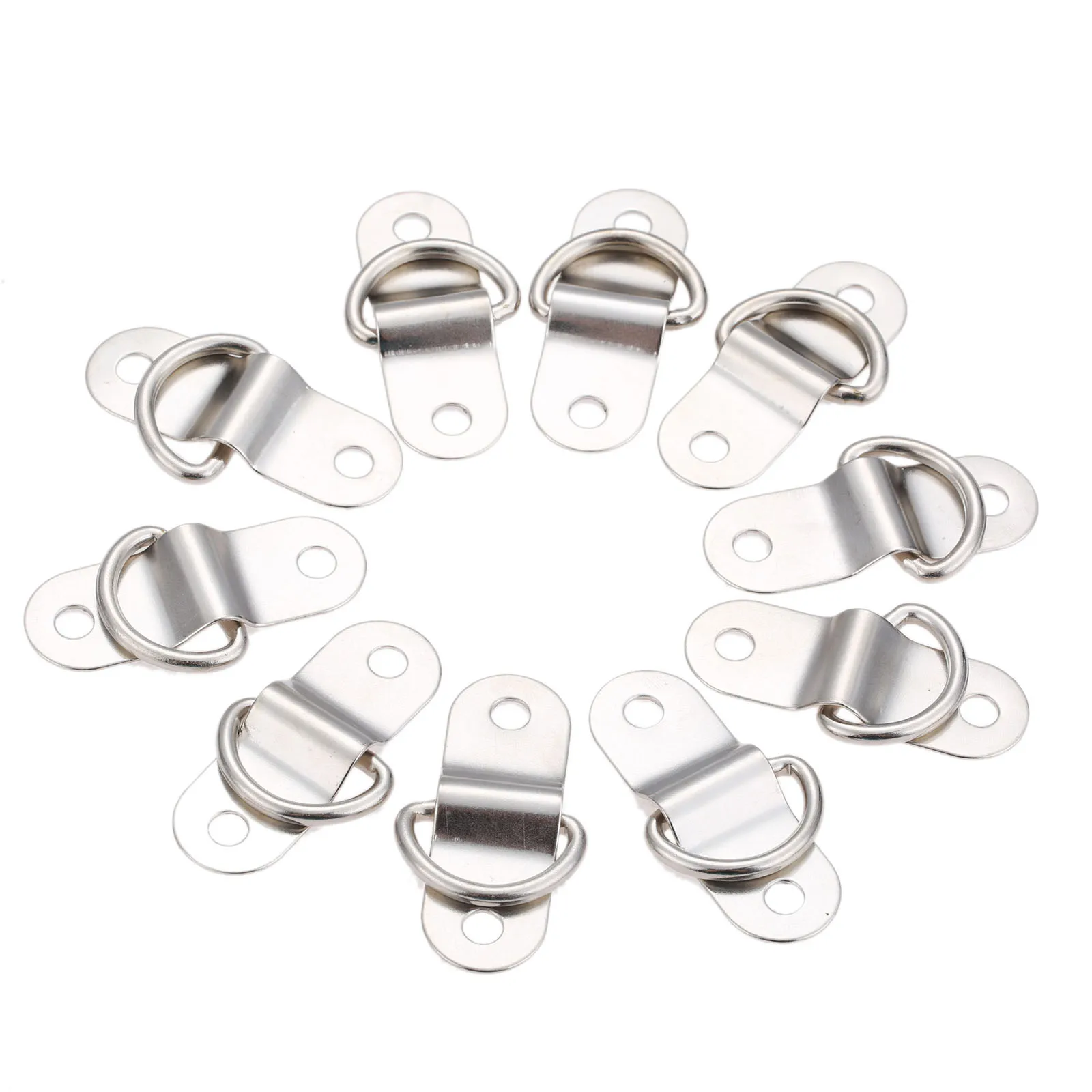 10Pcs 46*16mm Metal D-Ring Heavy Duty D-Ring Clips Button Arch Bridge Half Round Handbag Luggage Hanger Hardware Accessories