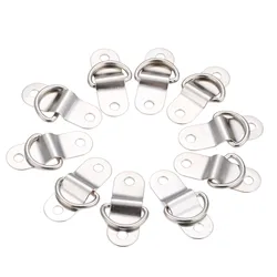 10Pcs 46*16mm Metal D-Ring Heavy Duty D-Ring Clips Button Arch Bridge Half Round Handbag Luggage Hanger Hardware Accessories