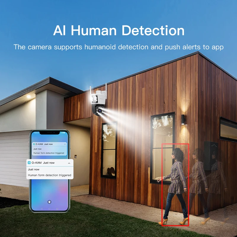 Vstarcam 4MP PTZ WiFi IP Camera Dual Lens with Dual Screen CCTV Wireless Camera Color Night Vision Video Surveillance Camera