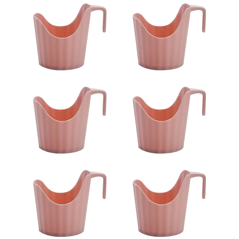 

6 Pcs Insulated Anti-scalding Coaster Coffee Cups Scald-proof Holder Pink Paper Office