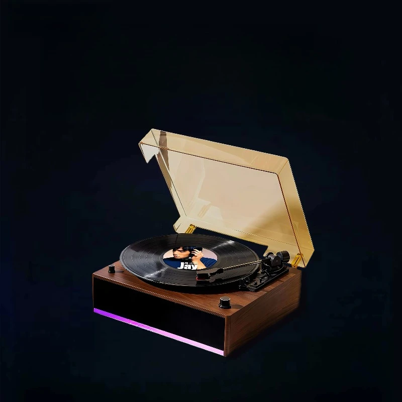 Vinyl record player, vintage gramophone, Bluetooth speaker, living room ornament, gift to friends