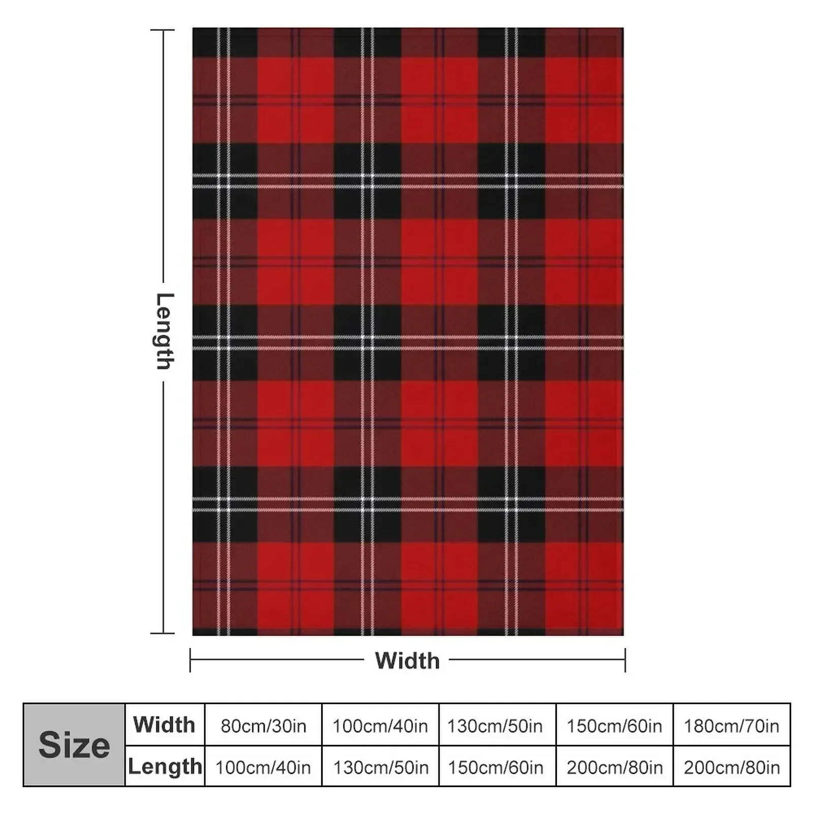 Ramsay Red Tartan Clan Ramsay Cute Tartan Throw Blanket Sleeping Bag Hairy Blankets