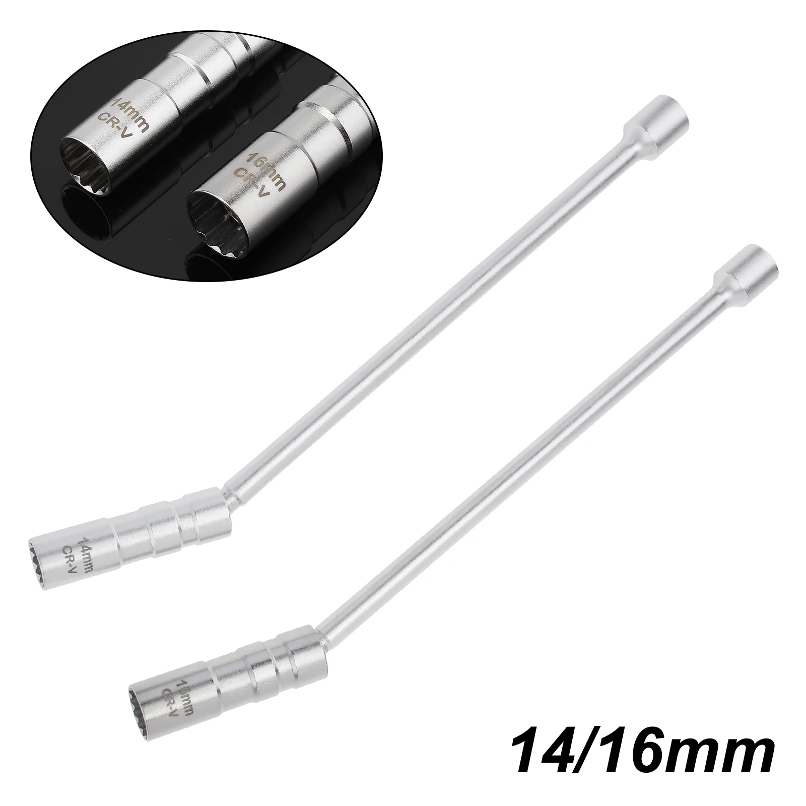 Enchufe de bujía magnética para coche, herramienta de extracción de bujía de pared de 12 puntos, 14mm, 16mm, 3/8, 12 pulgadas, para BMW, Nissan,