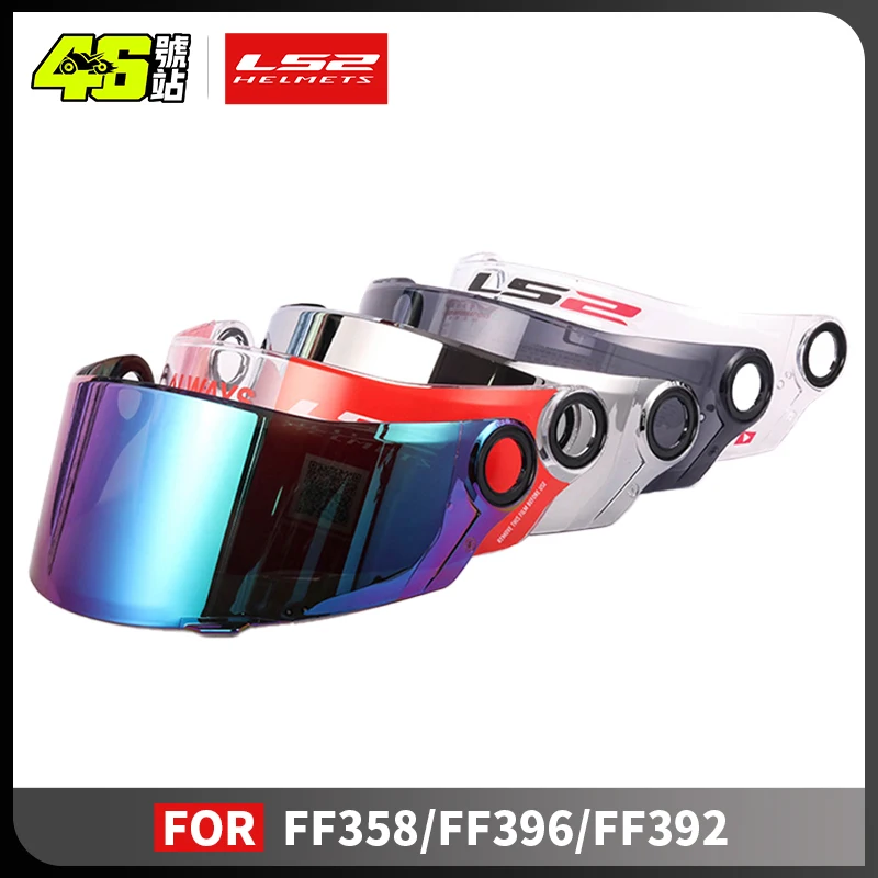 

Original LS2 Visors FF358 FF396 Full Face Motorcycle Helmet Replace Lens Black Ididium Silver Visor Base 46 Moto Store