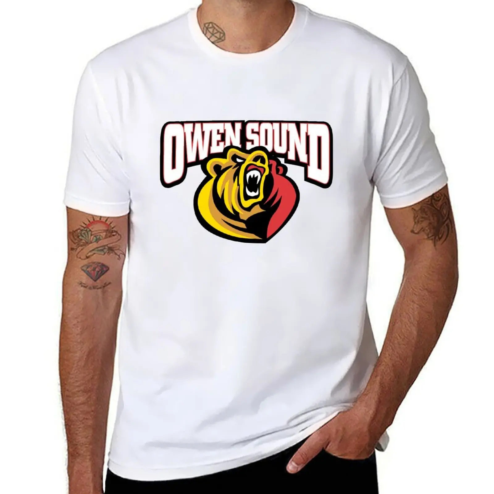 

Owen Sound Attack T-Shirt t shirt man cotton t shirt for man 100 percent cotton T-Shirt