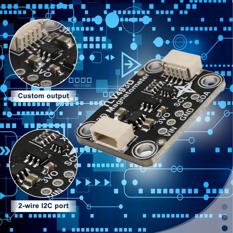 Imagem -06 - Módulo Magnetômetro de Eixo Triplo Compatível com Stemma qt Qwiic Tlv493d