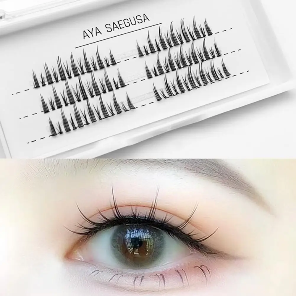 78 Clusters/Box Functional Faux Eyelashes Trendy Eyelash Makeup Unique Natural Little Devil Segmented Eyelash Makeup Tools