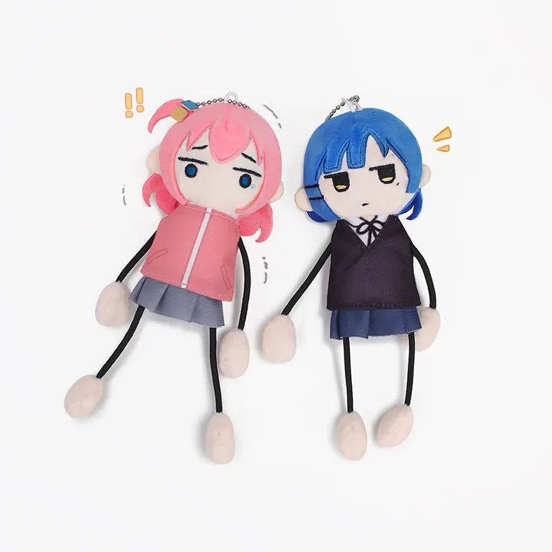Bocchi The Rock! Plush Doll Keychain Hitori Gotoh Bocchi & Ryo Yamada Cotton Stuffed Pendant Keyring Anime Merch