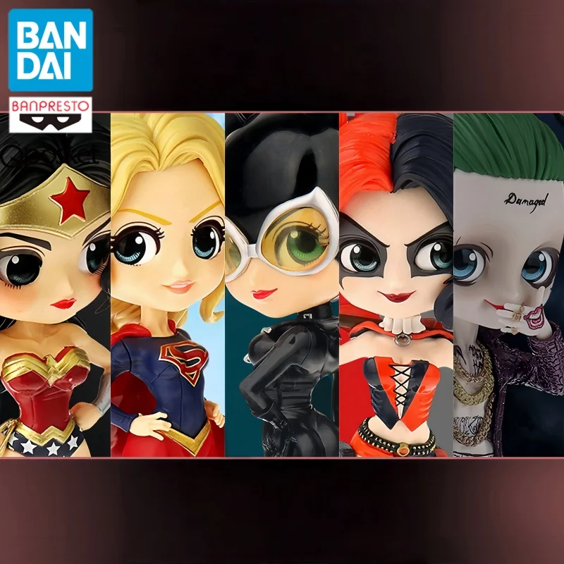 

Коллекционная фигурка Bandai Banpresto Qposket DC Hero: Харли Квинн, Джокер, Чудо-женщина, Женщина-кошка. ПВХ-статуэтка для декора рабочего стола (для взрослых)