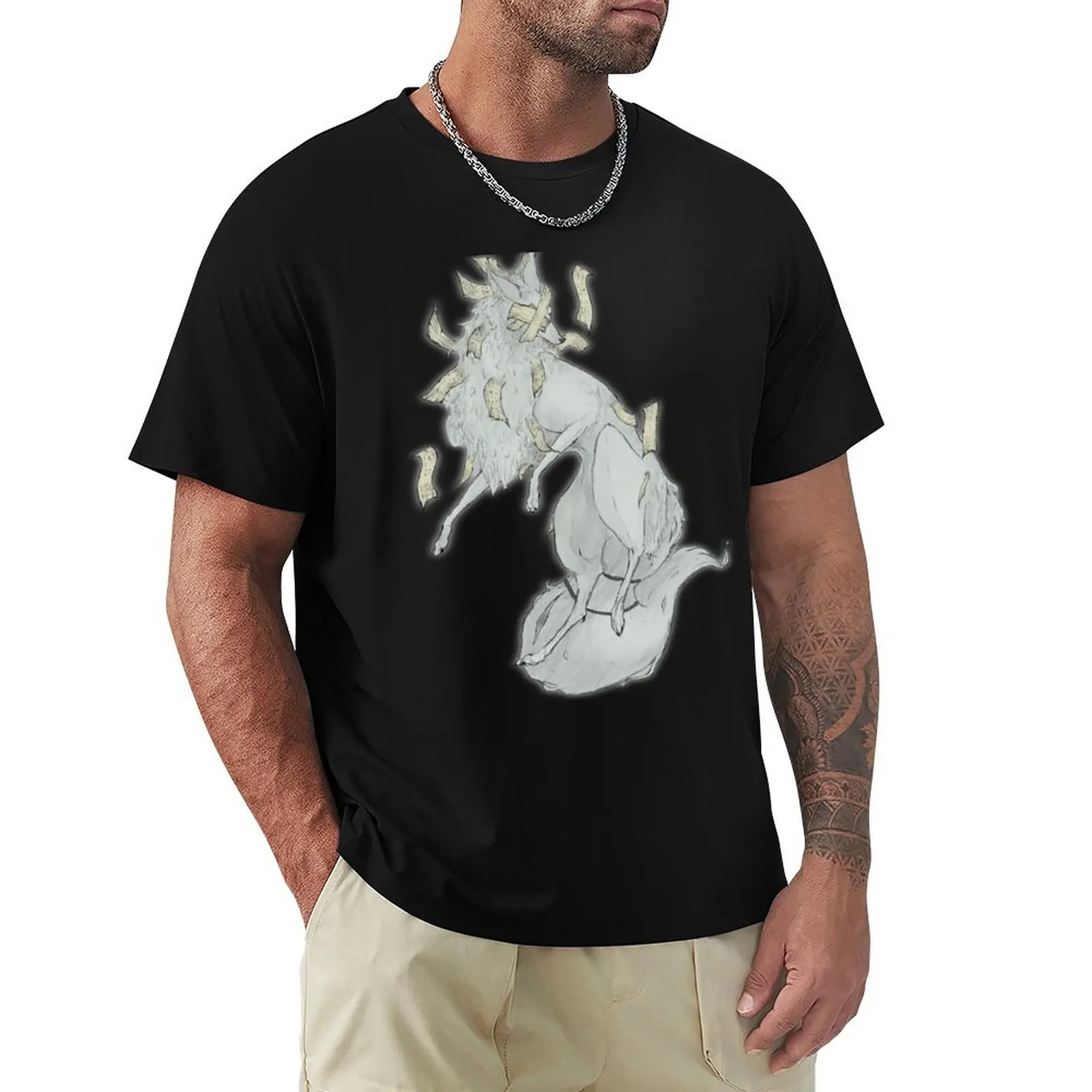 

Saiga (Horror Wolf) T-Shirt plus size clothes summer 2025 graphic shirts cute tops mens funny t shirts