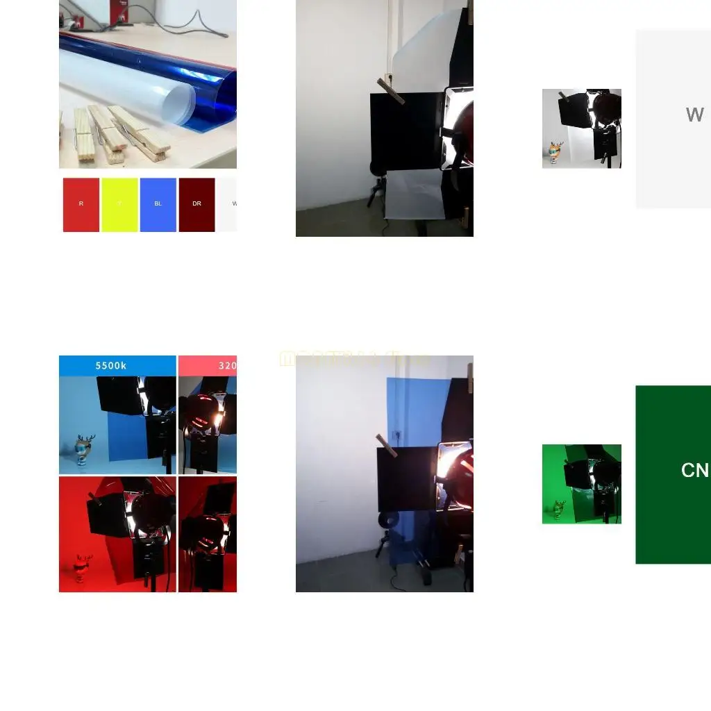 

F62C 40cmx50cm Gel Colour Filter Sheet Transparent Film for Camera Studio Light