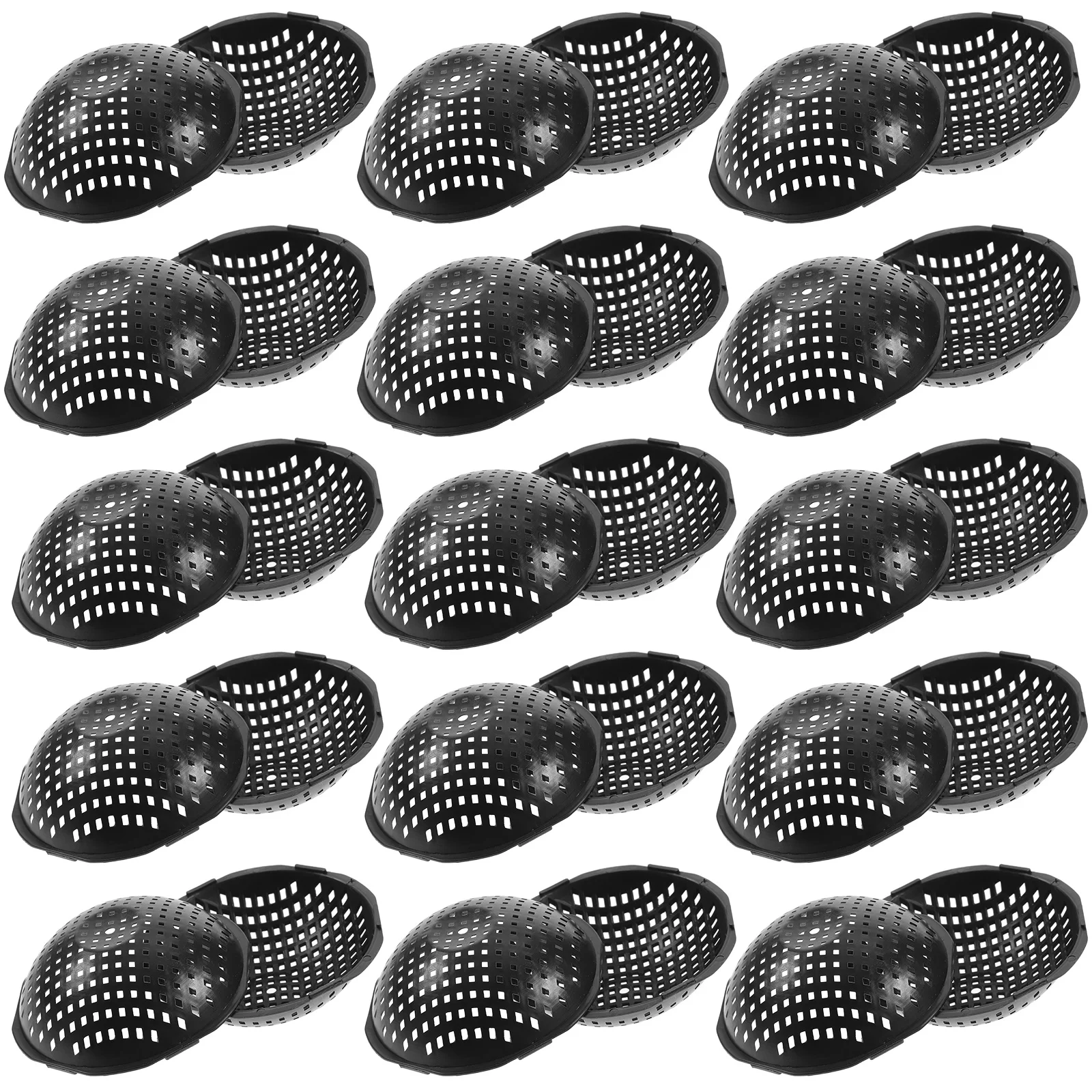 50 pçs plantador buraco malha almofada leve reutilizável ventilado respirável inferior net ferramenta jardineiro vaso de flores buraco almofadas de malha