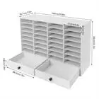 8 Tier 32 Slots Adjustable Literature Organizer File Sorter Paper Storage Holder