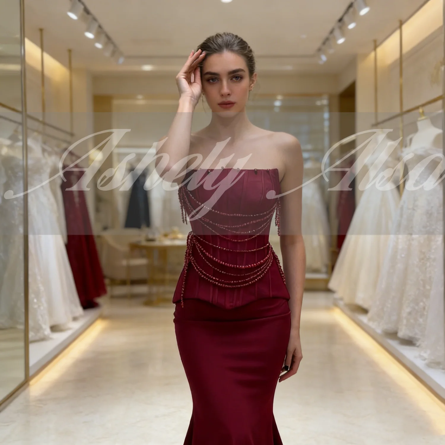 Abito da Sera Bordeaux dal Des - Women Formal Wear Designers recensione e prezzo
