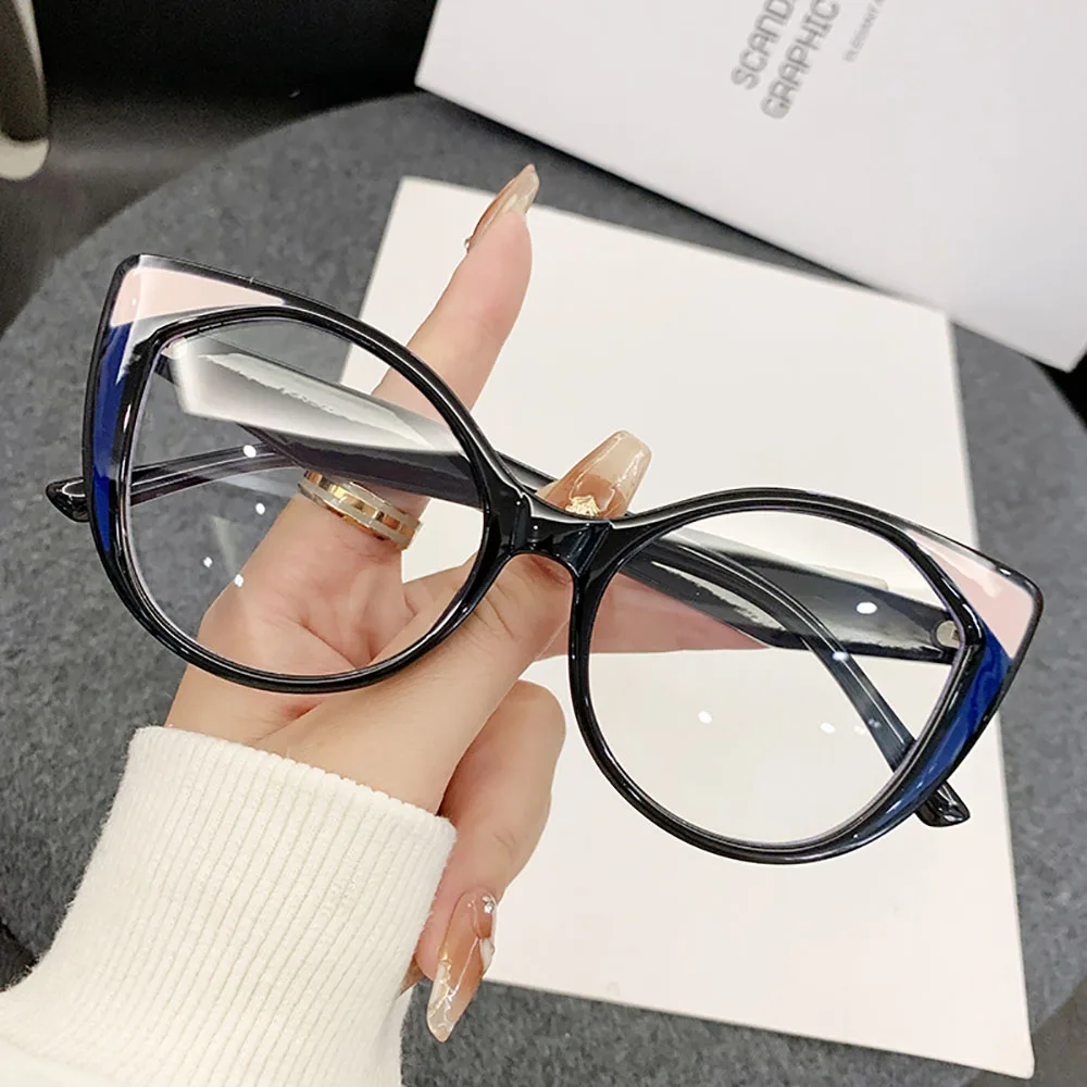 

Fashion Cat Eye Glasses Classic Computer Optical Glasses Anti Blue Light Eyewear Fashionable Blue Light Blocking Glasses For Sun