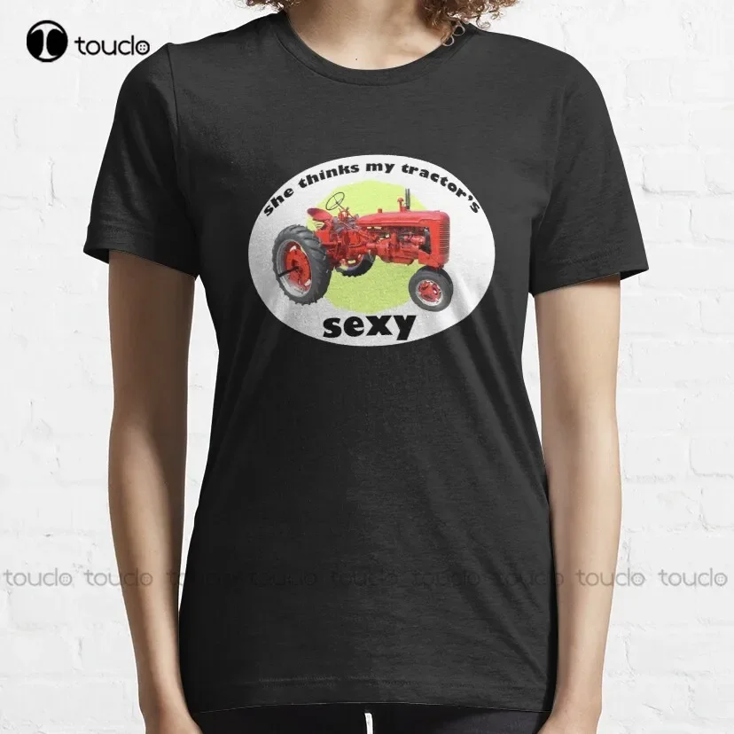 She Thinks My Tractor'S Sexy Classic T-Shirt Kenny Chesney T Shirts For Men Graphic Custom Aldult Teen Unisex Christmas Gift New