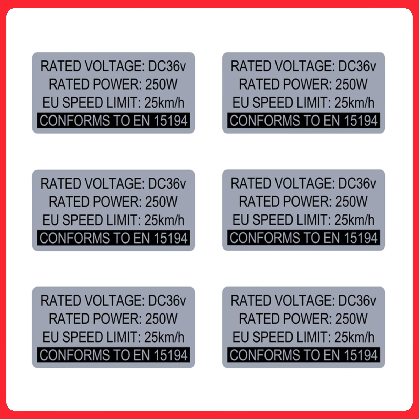 Bicycle Decal, EBIKE Sticker, 36V 48V 250W Electric Bike Label, Compatible for Bafang Tongsheng and Other Brand Conversion Kit