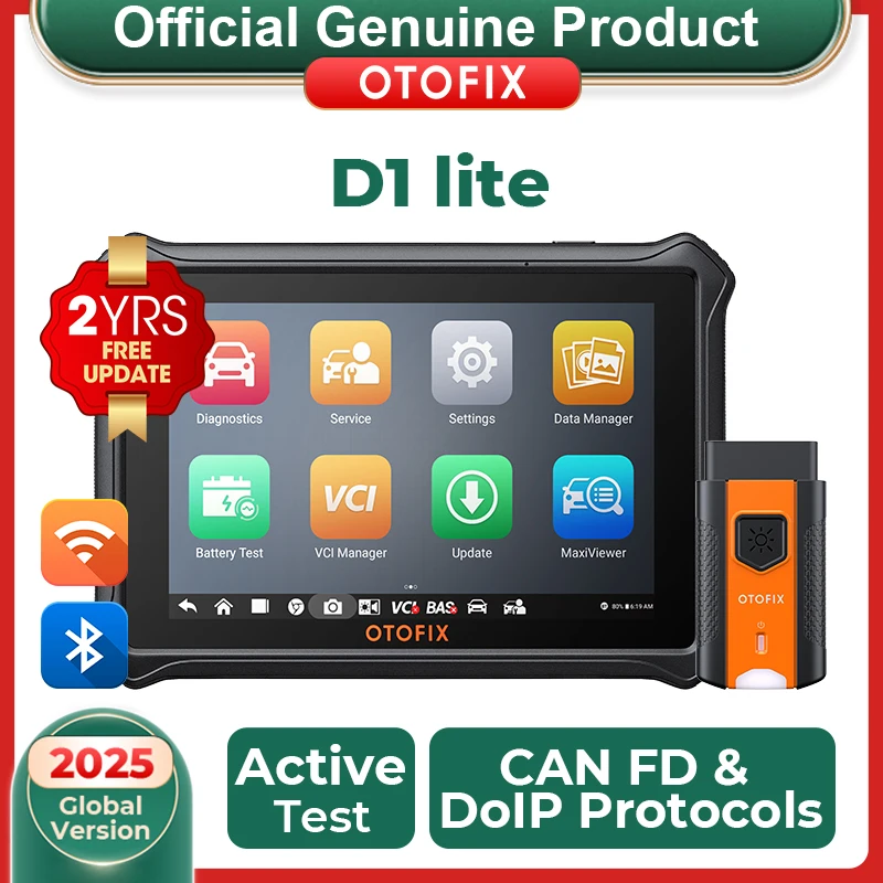 

OTOFIX D1 Lite двунаправленный сканер Bluetooth OBD2 автомобильный сканер диагностический инструмент 2-летнее бесплатное обновление CANFD DoIP rotocols