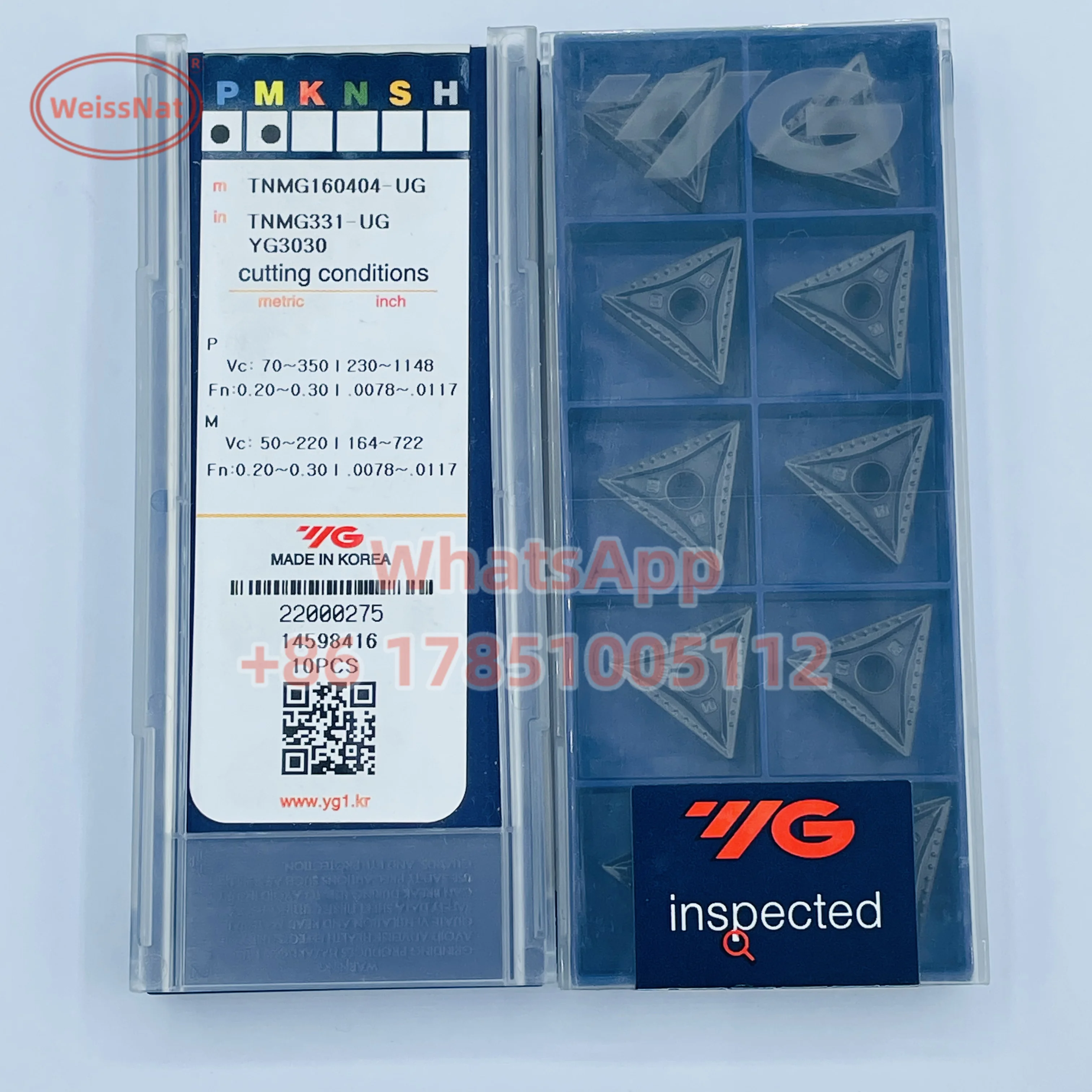 YG-1 TNMG160404 TNMG160408 TNMG160412 TNMG220404 TNMG220412 YG3030 Carbide Insert TNMG Inserts