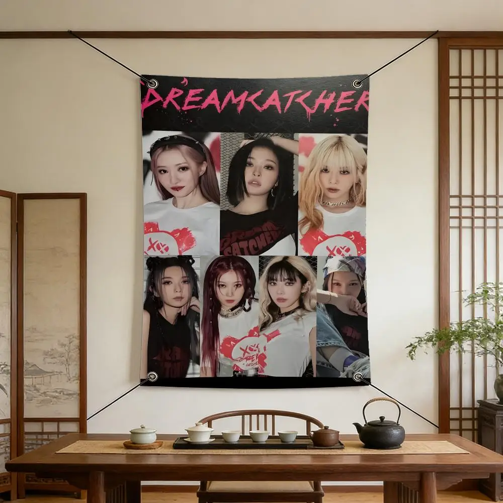 Music D-Dreamcatcher Flags Warm Home Flag 4 Grommets Wrinkle Free Indoor Outdoor