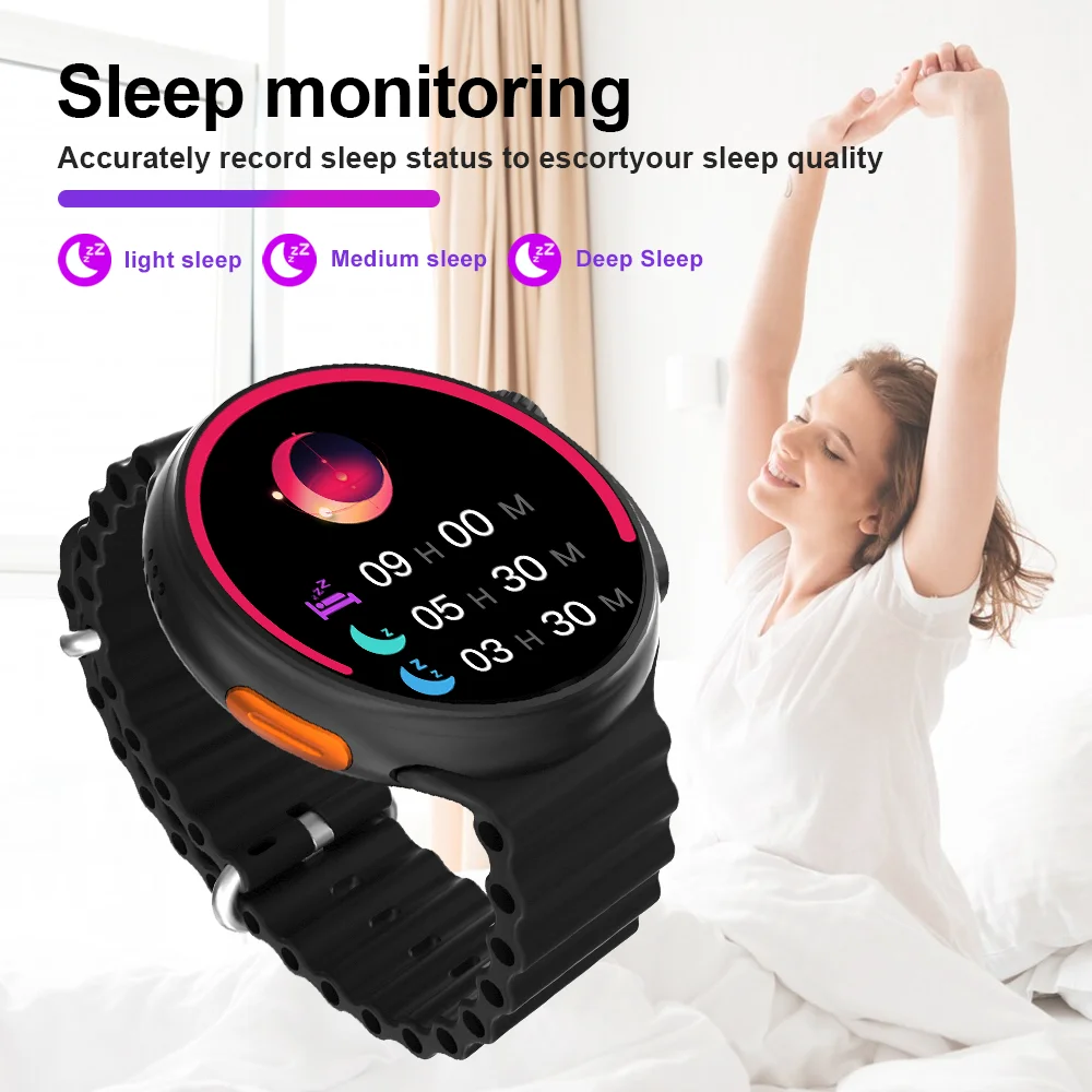 LAXASFIT 2025 Novos Esportes Smartwatch Aviso de Mensagem Bluetooth Chamada Rastreador de Fitness Homens Mulheres Relógio de carga sem fio Para IOS