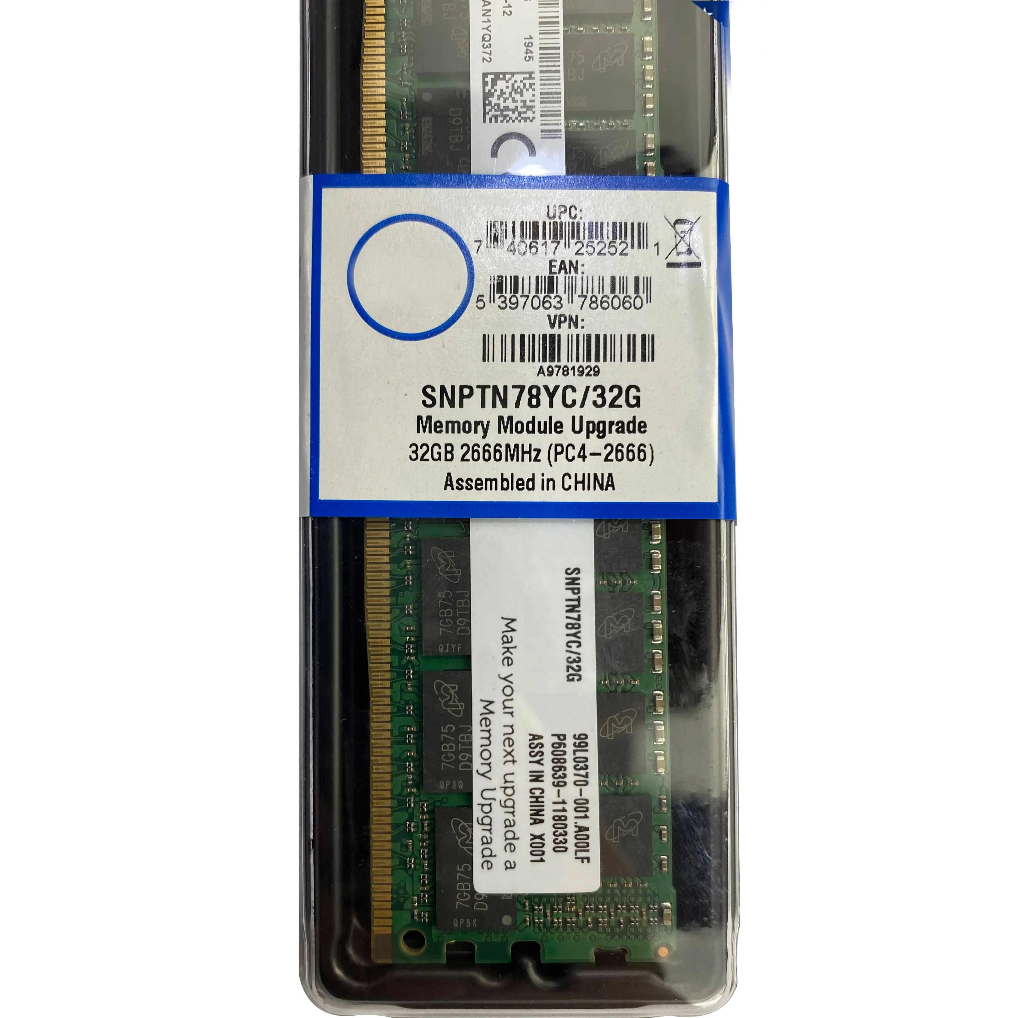 New SNPTN78YC/32G A9781929 32GB DDR4 PC4-2666V ECC RDIMM Server RAM Memory