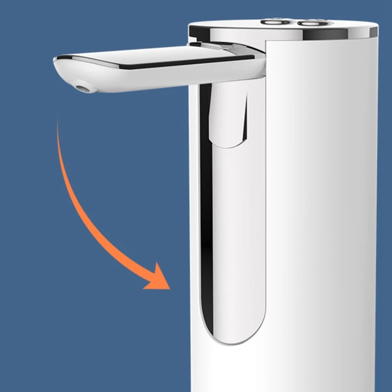 ปั๊มน้ำไฟฟ้าสำหรับขวดเครื่องจ่ายน้ำดื่มแบบชาร์จ USB เสียงเบาปั๊มขนาดเล็กสิ่งประดิษฐ์ดูดทนทานใช้งานง่าย