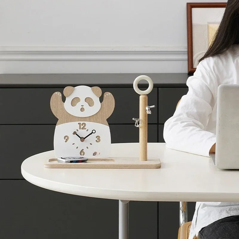 Panda creative clock decoration
