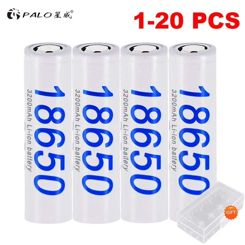 18650 battery 100% Original 3.7v NCR18650B 3200mah 18650 Li-ion Lithium Rechargeable Battery for Flashlight Batteries