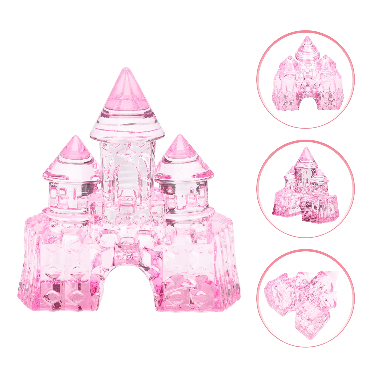 Crystal Castle Toy Girls Children Room Ornament Acrylic Diamond Birthday Gift Craft