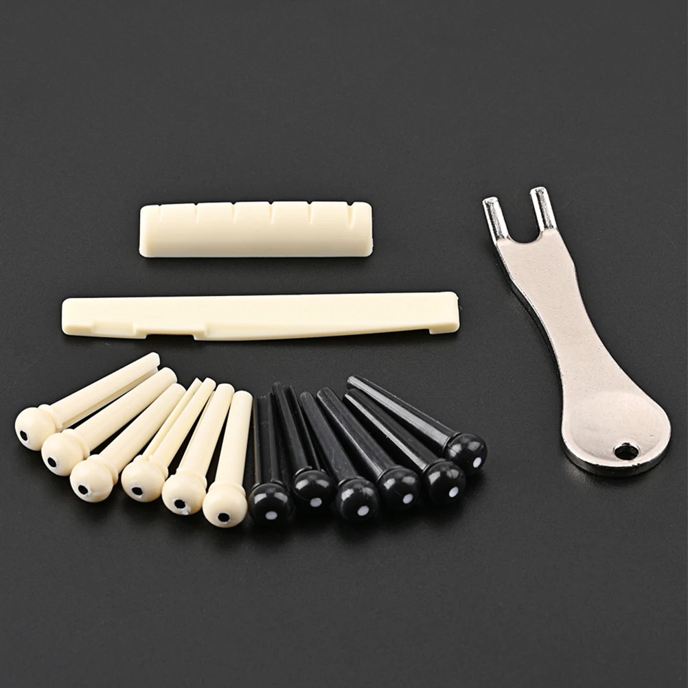 

Guitar Accessories String Pegs for Acoustic Electric Guitars Durable Materials Compact Size Replacement Pillow Nail Set Bridge