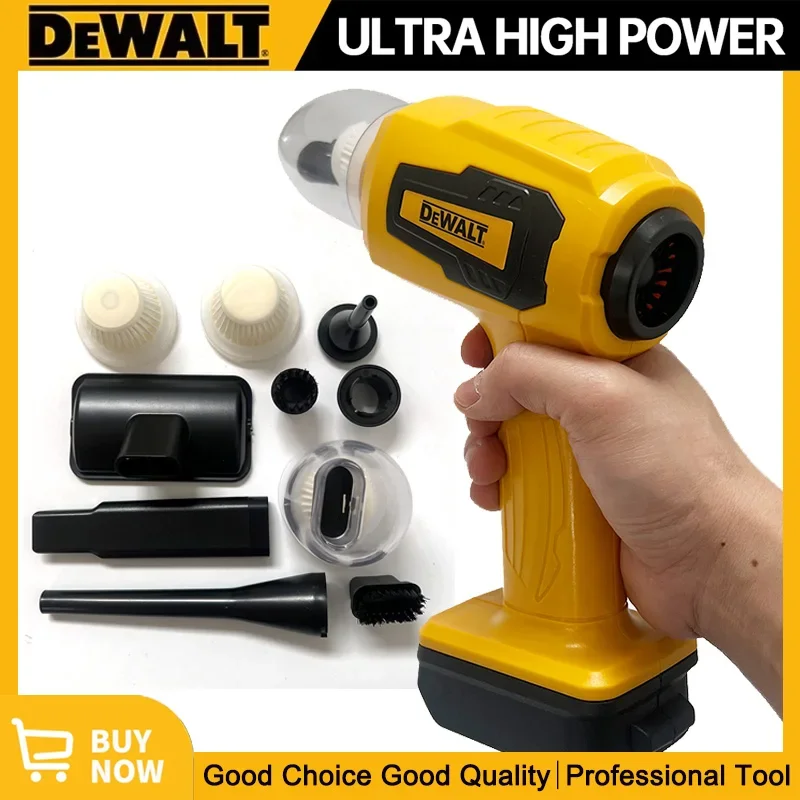 

DEWALT мини-электрический пылесос с сильным всасыванием, беспроводной ручной домашний пылесос с 7 насадками для аккумулятора 20 В 18 В