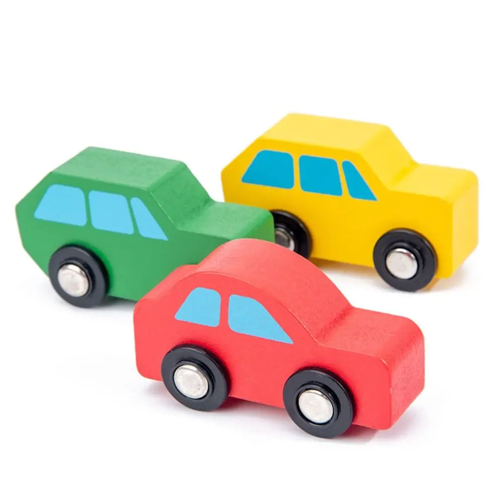 Building Blocks Wooden Passenger Plane Set Simulation Aircraft Commander Double Layer Car Model Fall-resistant Passengers