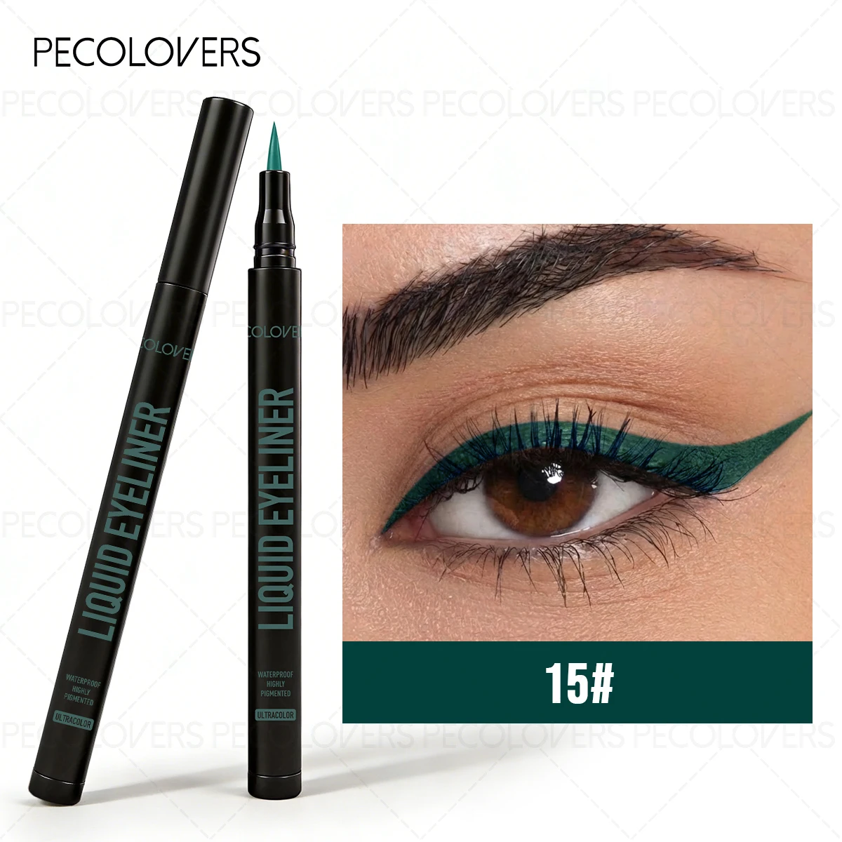 Eyeliner liquidi colorati resistenti al sudore, ad asciugatura rapida e a lunga durata, ideali per il trucco di tutti i giorni e per le feste._voghion.com
