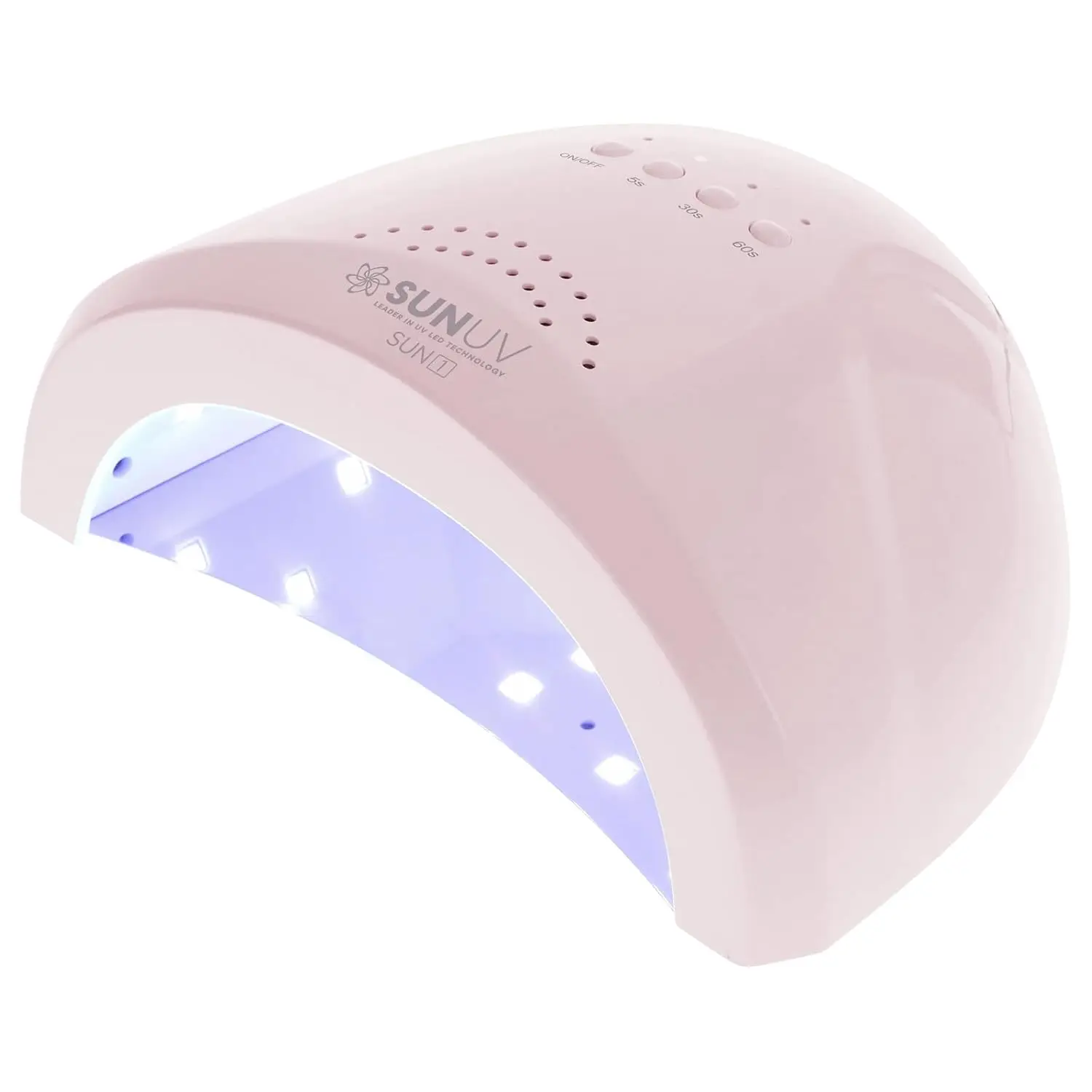 

Professional UV LED Nail Lamp with Auto Sensor & 3 Timer Settings for Gel Polish Drying, Pink