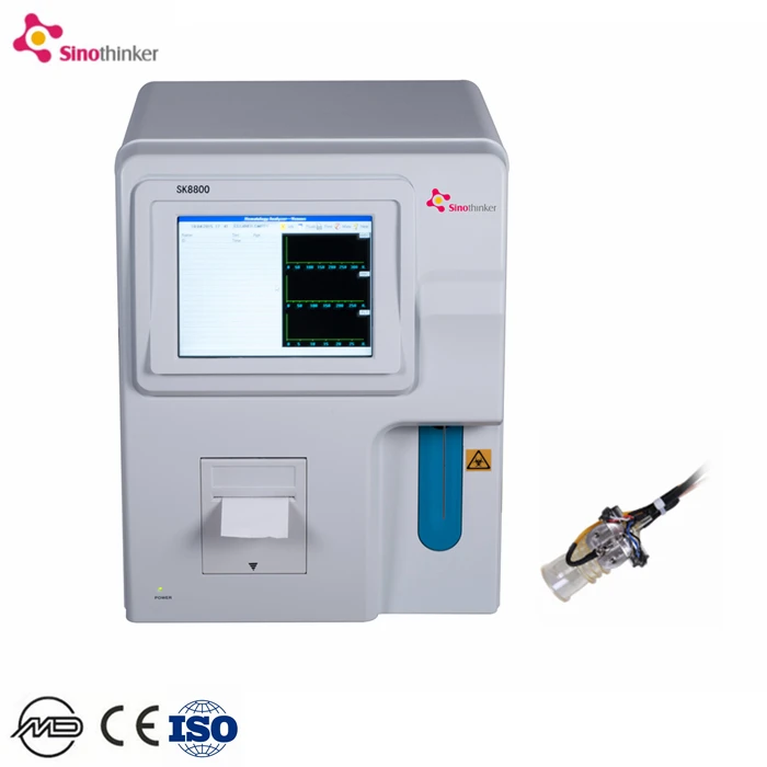 3-Part Automatic Hematology Analyzer SK8800 with Open Reagent Clinical Analytical Instrument for Hematology Analysis