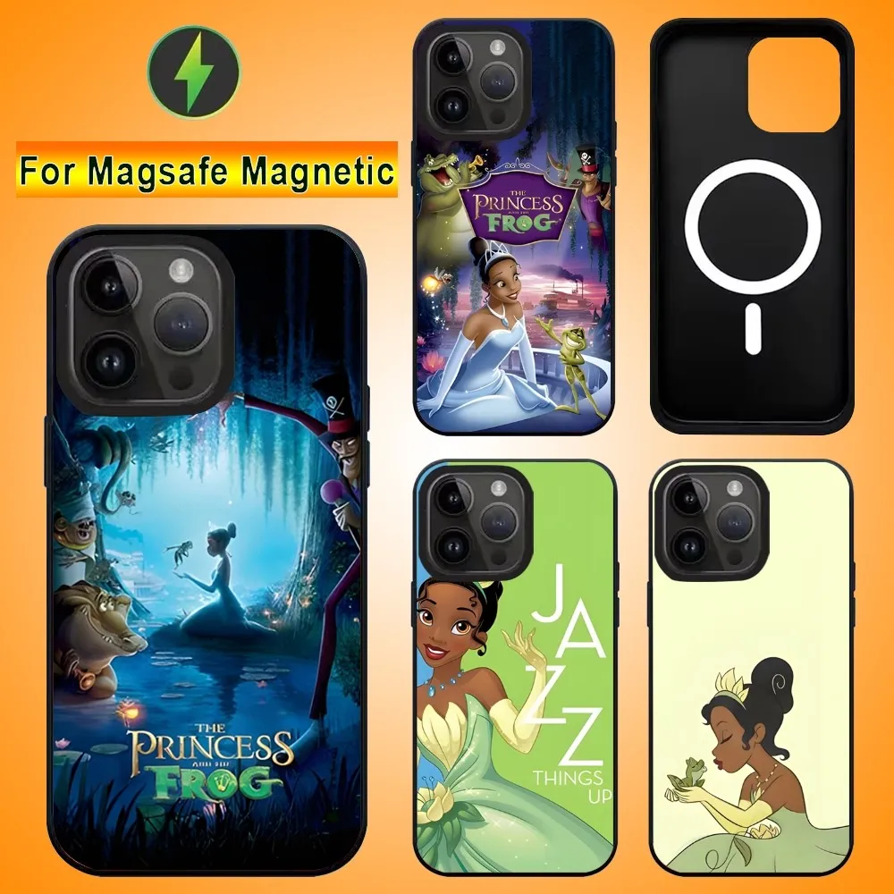 P-Princess And Frog Phone Case For IPhone 15 14 13 Pro Max 11 12 Mini Alex Mirror For Magsafe Wireless Charging Cover