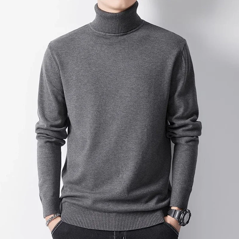 

Осень-зима 2025: теплый свитер, мужской утепленный вязаный пуловер с длинными рукавами на флисовой подкладке, удобный свитер верблюжьего цвета