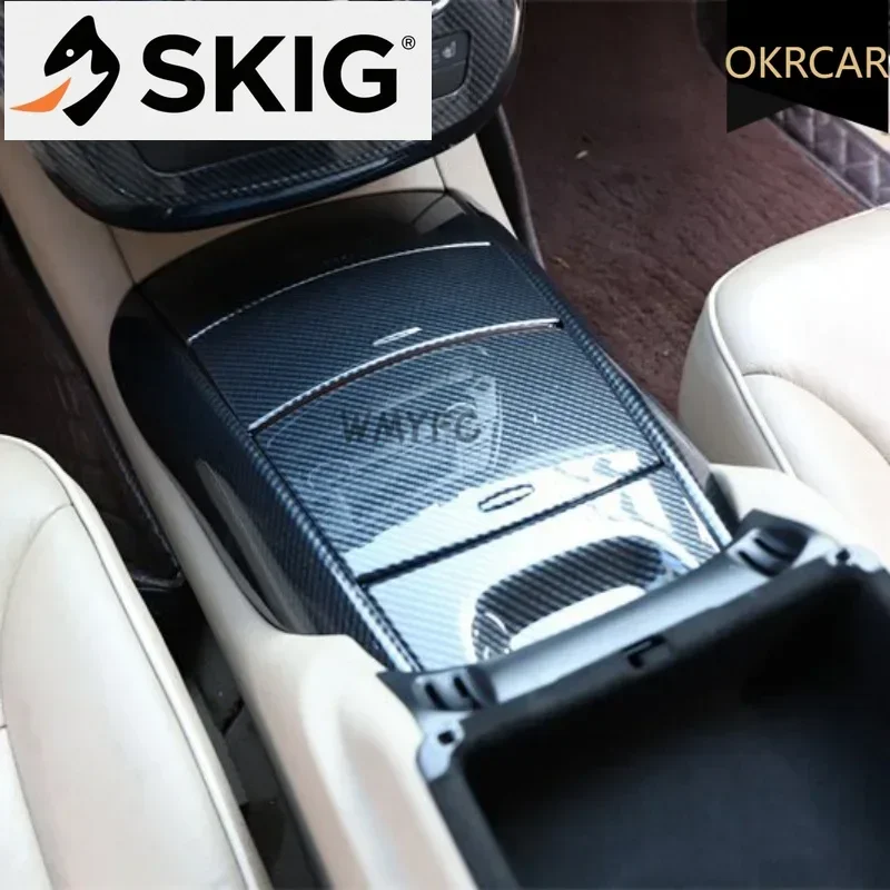

Для Mercedes Benz R Class W251 2005-2017 Автомобильная коробка переключения передач, панель, декоративная крышка, наклейка из углеродного волокна, авто аксессуары для интерьера