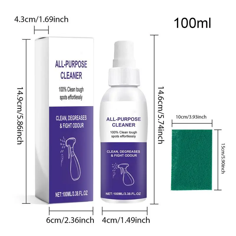 Rust Stain Remover All-Purpose Shower Cleaning Spray Kitchen Degreaser Remover Rust Out Instant Remover Spray Multipurpose Foam