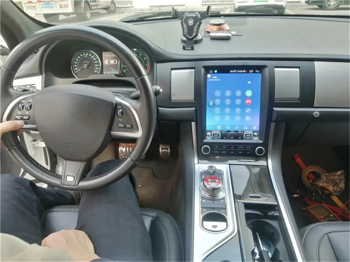 Radio para Auto LY Android 14 CarPlay de 12.1 Pulgadas para Jaguar XF X250 2008-2015, Pantalla Táctil, Reproductor Multimedia de Video, GPS, Navegación, Unidad Principal